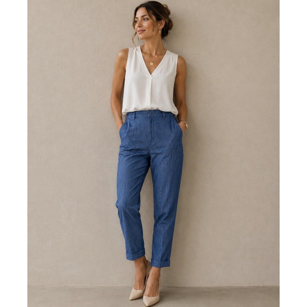 Soft Joie Denim cotton blend Pants SZ 12  Trousers CasualSoft